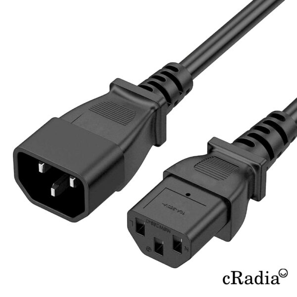Cable de alimentación cRadia SFO IEC C14 Macho / C13 Hembra