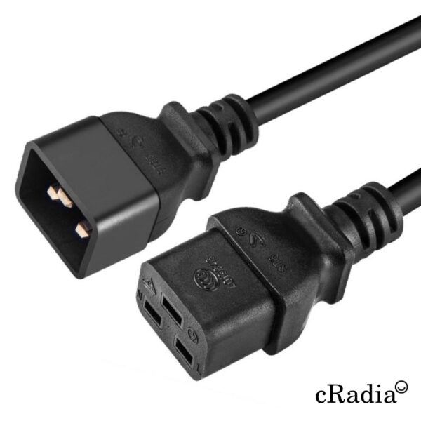 Cable de alimentación cRadia SFO IEC C13 Hembra IEC 60320 C20 Macho